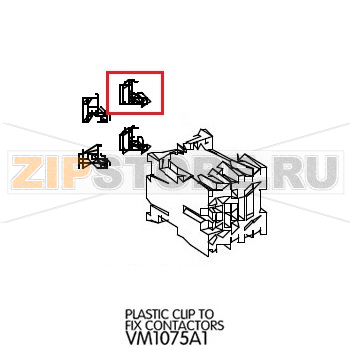 Plastic clip to fix contactors Unox XBC 605 Plastic clip to fix contactors Unox XBC 605Запчасть на деталировке под номером: 33Название запчасти на английском языке: Plastic clip to fix contactors Unox XBC 605