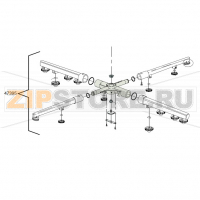 Grey wash/rinse lower/upper distributor DIHR DW014