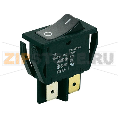 Переключатель клавишный 250 В/AC, 16 А, 2 x выкл/вкл, IP40, 1 шт Marquardt 1552.3602 