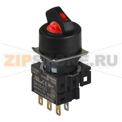 Переключатель селекторный, Ø отверстия: 16 мм Autonics S16SR-L6RC12 