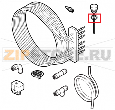 Damper system cap gasket Lainox ME061T    Damper system cap gasket Lainox ME061TЗапчасть на сборочном чертеже под номером: 14Название запчасти на английском&nbsp;языке: Damper system cap gasket Lainox ME061T