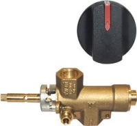 DRILLED AXIS GAS TAP + KNOB