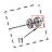 Sleeve, motor stud KitchenAid 5KPM50