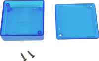 Корпус универсальный 60x60x20 мм, материал: акрилонитрил, синий, 1 шт Hammond 1551TTBU