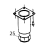 Adjustable foot Fagor FI-100