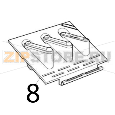 Assieme piastra spruzzante Scotsman B 21 Assieme piastra spruzzante Scotsman B 21Запчасть на деталировке под номером: 8