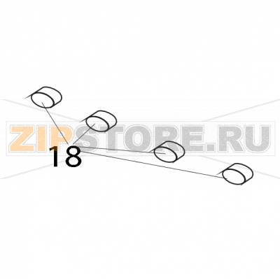 Tasto ellittico blue (112780) Elettrobar Fast 160 DP Tasto ellittico blue (112780) Elettrobar Fast 160 DPЗапчасть на деталировке под номером: 18