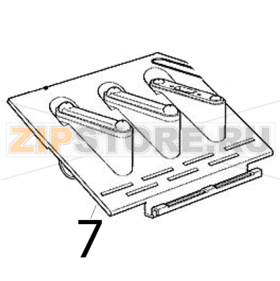 Assieme piastra spruzzante Scotsman B 40 Assieme piastra spruzzante Scotsman B 40Запчасть на деталировке под номером: 7