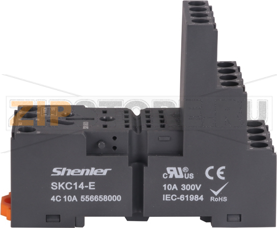 Розетка для 4 контактных реле RKE RKF, 10A Shenler SKC14-E 