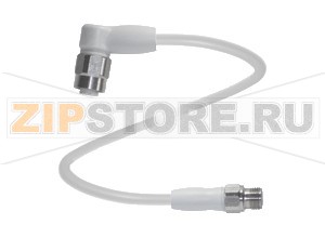 Кабель датчика-исполнительного устройства Connection cable V1-WV4A-2M-PP-H1-V1-GV4A Pepperl+Fuchs Описание оборудованияCordset, M12 to M12, V4A stainless steel, hygienic design, 4-pin, PP cable