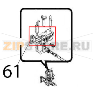 Front bracket Angelo Po FC241G Front bracket Angelo Po FC241GЗапчасть на деталировке под номером: 61