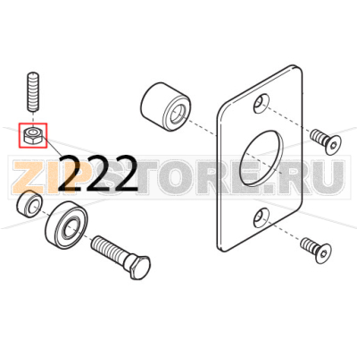 Dado es. DIN934, M6 Sirman Canova 300 Dado es. DIN934, M6 Sirman Canova 300Запчасть на деталировке под номером: 222
