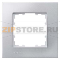DELTA MIRO АЛЮМИНИЕВЫЙ МЕТАЛЛИК РАМКА 1-МЕСТНАЯ Siemens 5TG1111-1