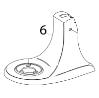Pedestal and foot KitchenAid 5K45SSEWH