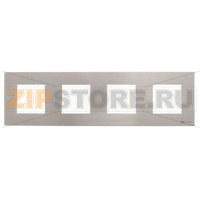 Рамка четырехместная, серебристая ABB 2CLA227400N1301