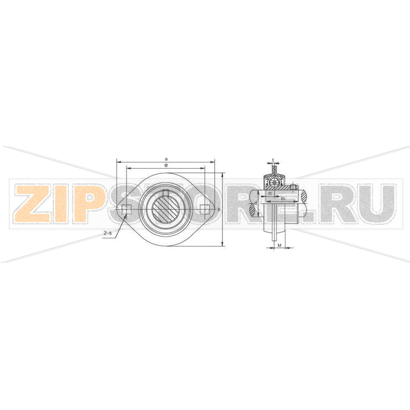 Подшипник фланцевый UBC SBPFL 204 