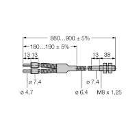 Кабель оптоволоконный, высокотемпературный Turck BT23SM8