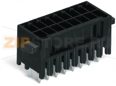 MCS MINI HD Вилка под пайку THR, 2-рядн.; 0.8 x 0.8 mm solder pin; прямые; 100% защита от неправильного подсоединения; Рычаги; Шаг контактов 3,5 мм; 2 x 9-полюсов; черные Wago 713-1409/116-000 Вилки для пайки оплавлением припоя для поверхностного монтажаРазделенные разъемы выводов предотвращают повреждения и обеспечивают вилкам защиту от касания в неподсоединенном состоянии100% защита от неправильного подсоединенияВозможны варианты кодировки...