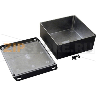 Корпус алюминиевый 125x125x56 мм, черный, 1 шт Hammond 1590KKFLBK 