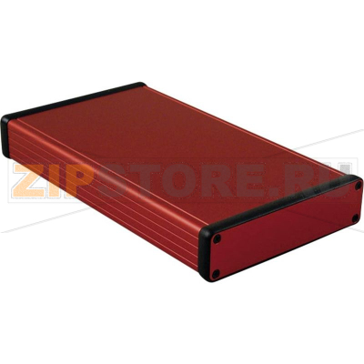 Корпус 220x125x30.5 мм, материал: алюминий, красный, 1 шт Hammond 1455P2201RD 