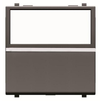 Механизм одноклавишной кнопки, двухмодульный, антрацитовый ABB 3218.40