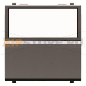 Механизм одноклавишной кнопки, двухмодульный, антрацитовый ABB 3218.40 