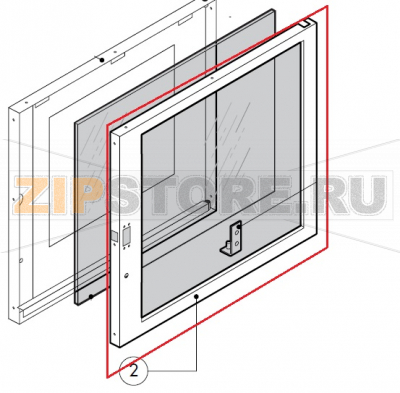 Inner Door Panel Lainox MVE051P                                                                                         Inner Door Panel Lainox MVE051PЗапчасть на сборочном чертеже под номером: 2Название запчасти на итальянском языке языке: Inner Door Panel Lainox MVE051P
