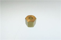 ГАЙКА МЕДНАЯ РЕЗЬБА 1/4" ОТВЕРСТИЕ 6 ММ