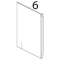 Fianco SX inox Unox XV 703G