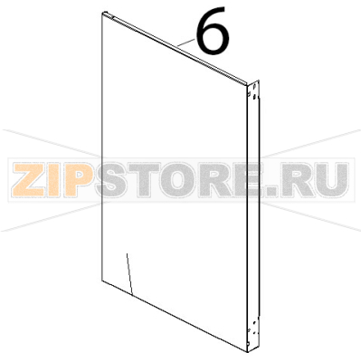 Fianco SX inox Unox XV 703G Fianco SX inox Unox XV 703GЗапчасть на деталировке под номером: 6