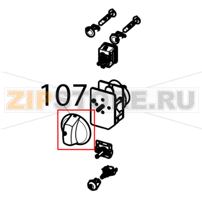 Ovens electric knob Tecnoinox EFC10M Ovens electric knob Tecnoinox EFC10MЗапчасть на деталировке под номером: 107