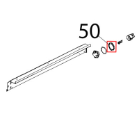 Guar. PTFE vergine, Ø: 53x44x4 portalamp. Unox XV 703G