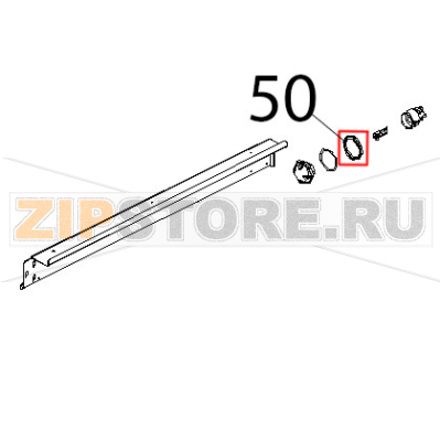 Guar. PTFE vergine, Ø: 53x44x4 portalamp. Unox XV 703G Guar. PTFE vergine, Ø: 53x44x4 portalamp. Unox XV 703GЗапчасть на деталировке под номером: 50