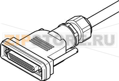 Кабель соединительный 5 м Festo NEBV-S1G44-K-5-N-LE39 