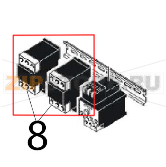 Relay 50/60 Hz Angelo Po FM1011E2 Relay 50/60 Hz Angelo Po FM1011E2Запчасть на деталировке под номером: 8