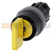 АКТУАТОР ПОВОРОТНОГО ПЕРЕКЛЮЧАТЕЛЯ С КЛЮЧОМ O.M.R., 22MM, КРУГЛ., ПЛАСТИК С МЕТАЛЛИЧЕСКИМ ФРОНТАЛЬНЫМ КОЛЬЦОМ, НОМЕР ЗАМКА 73033, ЧЁРНЫЙ / ЖЁЛТЫЙ, С 2 КЛЮЧАМИ, 3 КОММУТАЦИОННЫХ ПОЛОЖЕНИЯ: I-O-II, С ФИКСАЦИЕЙ, УГОЛ ПОВОРОТА РУКОЯТКИ 2X45 ГРАД.: 10:30Ч./12Ч