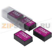 Преобразователь DC/DC, печатный монтаж, 24 V/DC, ±15 V/DC, 100 mA, 3 W Traco Power THB 3-2423