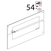 Tappo sup. DX colonnina porta Unox XVC 104