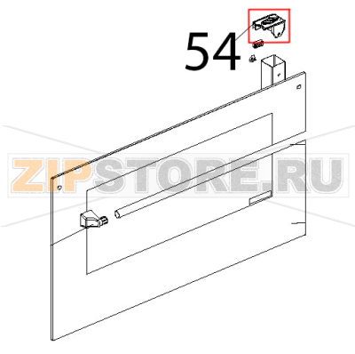 Tappo sup. DX colonnina porta Unox XVC 104 Tappo sup. DX colonnina porta Unox XVC 104Запчасть на деталировке под номером: 54