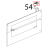 Tappo sup. DX colonnina porta Unox XVC 104
