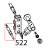 Thermocouple L=1500, M8x1L11, A1 Tecnoinox PPF70GG7