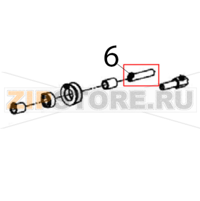 Wheel axle Escher PM 60-V Wheel axle Escher PM 60-VЗапчасть на деталировке под номером: 6