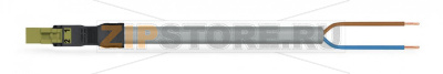 pre-assembled connecting cable; Eca; Plug/open-ended; 2-pole; Cod. B; Control cable 2 x 1.5 mm; 3 m; 1,50 mm; light green Wago 891-8992/206-305 Protected against mismating and maintenance-freeLow profile with 4.4 mm pole spacingComponents can be clearly printed on and color-coded to meet custom requirements....