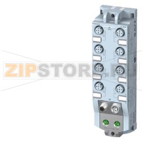 SIMATIC ET 200AL, станция распределённой периферии DI 16X24VDC, 8XM12, степень защиты IP67 Siemens 6ES7141-5AH00-0BA0