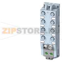 SIMATIC ET 200AL, станция распределённой периферии DI 16X24VDC, 8XM12, степень защиты IP67 Siemens 6ES7141-5AH00-0BA0
