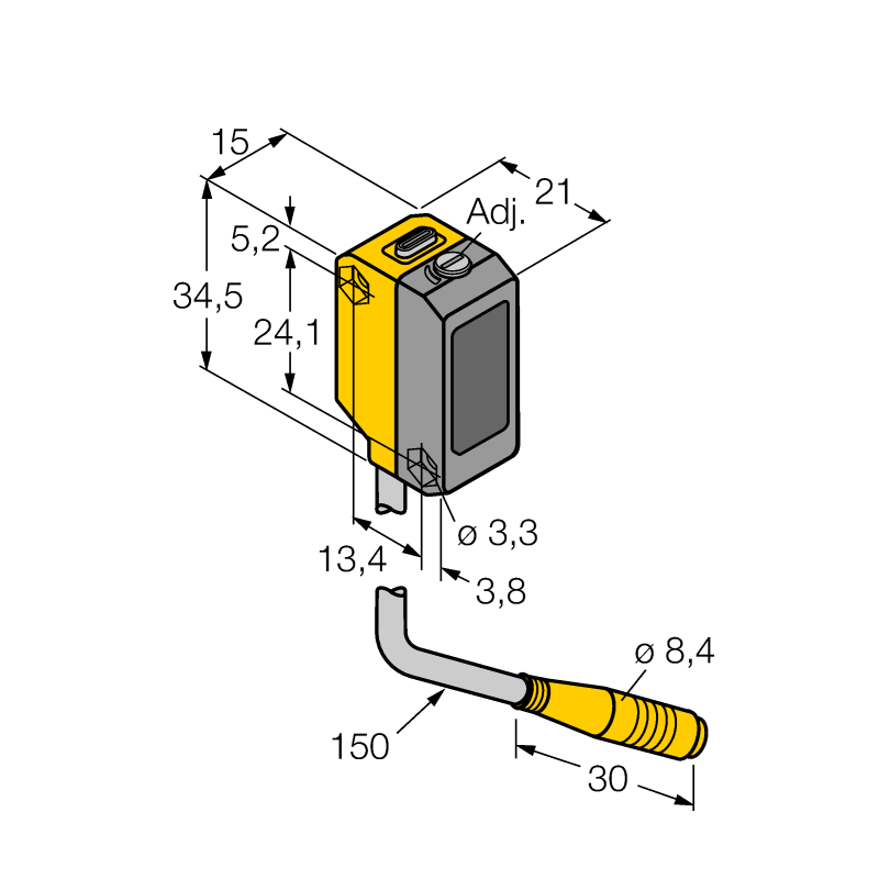 Датчик фотоэлектрический Turck QS18VP6AFF200Q 