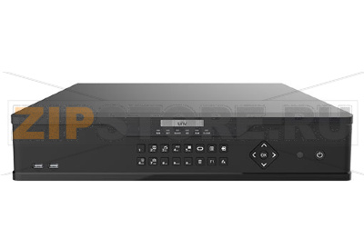 Uniview NVR308-64X Видеорегистратор IP 64-х канальный, видеовыходы HDMI/ VGA, аудиовыход 1 канал RCA, 8 SATA HDD каждый до 10TB, RAID support, разрешение записи  и просмотра до 12MP, Alarm 16 In/ 4 Out 