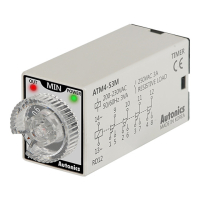 Таймер программируемый с ЖК-дисплеем, 14-контактный разъем Autonics ATM4-53M