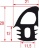 GUARNIZIONE PORTA FORNO 2670mm
