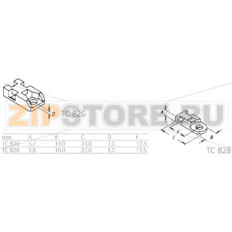 База монтажная, Ø: 4.2 мм, 1000 шт Lapp TC 828 